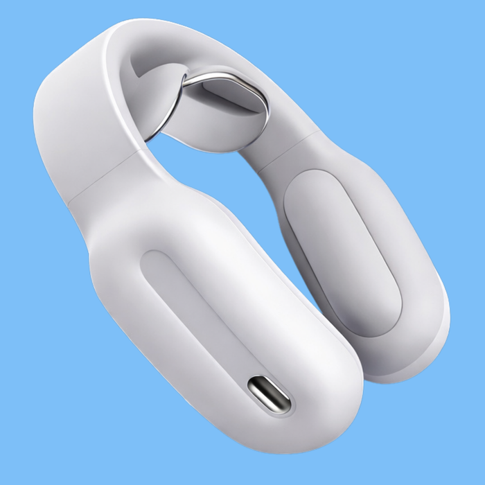 מכשיר עיסוי לצוואר ולכתפיים עם שלט חכם